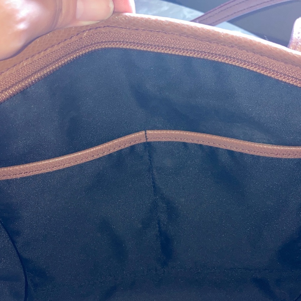 Coach Black and Brown mid-size purse - Picture 5 of 6